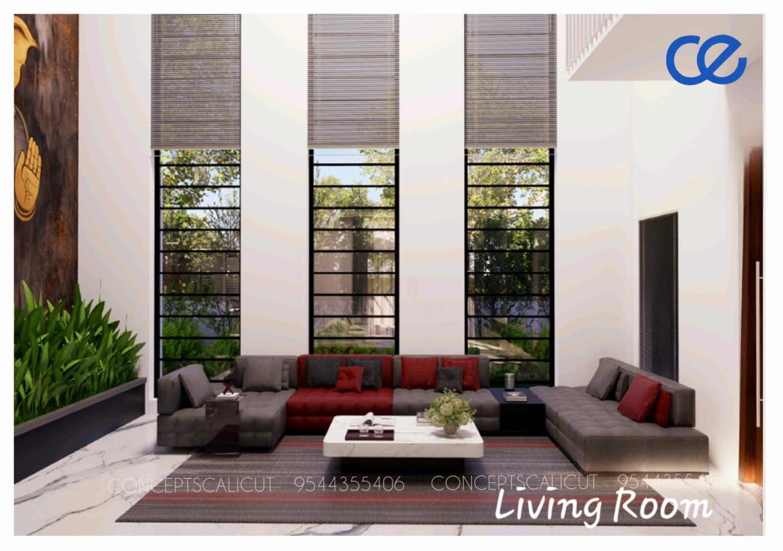 Double-Height Living Room